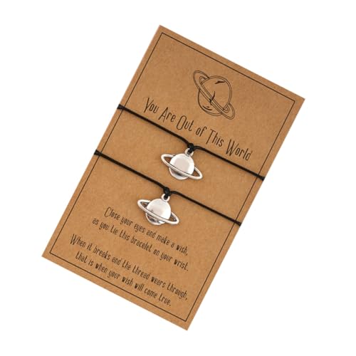 VERDANVERSE 2 Stück Verstellbares Armband aus Kreativem Legierungs Material Handgefertigt mit Feinem Wachsband Modisches Leichtes Schmuckstück für Damen und Herren Vielseitig Kombinierbar und von VERDANVERSE