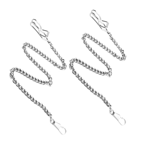 VERDANVERSE 2 Stück Vintage Hosenkette aus Metall Dekorative Jeans Kette mit Karabinerverschluss Robuste Hosenträger Kette für Hosentasche und Brieftasche Modisches Accessoire für Herren und von VERDANVERSE