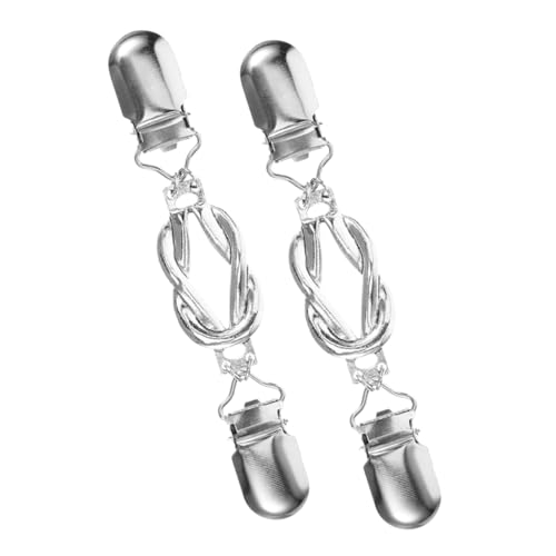 VERDANVERSE 2 Stück Vintage Strickjacken Clips Robuste Metallbroschen für Damen Vielseitige Schal und Cardigan Verschlüsse Retro Design für Alltag Party und Reisen Einfache Anwendung von VERDANVERSE