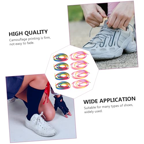 VERDANVERSE 20 Stück Teiliges Langlebige Schnürsenkel mit Farbverlaufendem Design Strapazierfähige Schuhe Schnürbänder für Sneaker Damen und Herren Farbintensiv und Reißfest von VERDANVERSE