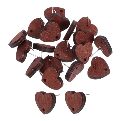 VERDANVERSE 20stücke Holz Ohrstecker Unfertige Rohlinge Handgefertigt Naturmaterial Diy Bastelbedarf Ohrringe Für Frauen Mädchen Alltag Anlässe von VERDANVERSE