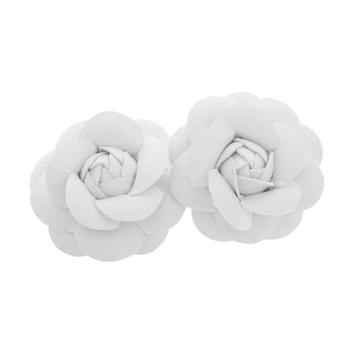 VERDANVERSE 2Stücke Abnehmbare Rosen Schuhclips für Damen Hochzeitsdekorative Schnallen für High Heels und Sandalen Stilvolle DIY Schuhverzierung Kunstleder von VERDANVERSE