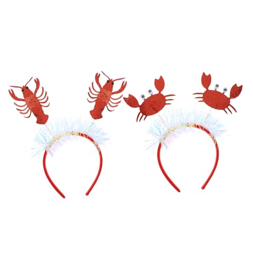 VERDANVERSE 2stücke Kreative Meerestier Stirnbänder Hummer Krabbe Party Haar Requisiten Kopfbedeckung Dekoration Für Junge Mädchen Und Erwachsene Für Festivals Und Karneval von VERDANVERSE