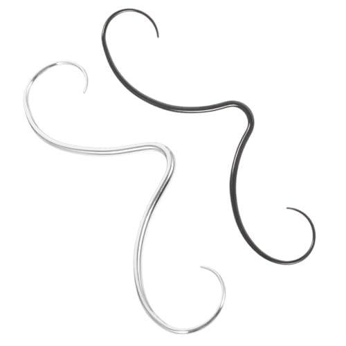 VERDANVERSE 2Stücke Nasenring Septum Piercing Ring Schnurrbart Design Körperschmuck für Damen Herren Langlebig Tragbar von VERDANVERSE