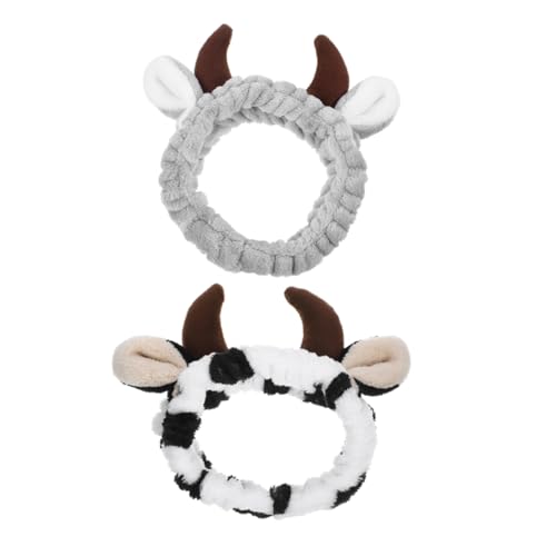 VERDANVERSE 2stücke Kuh-druck Stirnband Kuh-ohr Kostüm-kopfbedeckung Für Halloween Cosplay Und Verkleidung von VERDANVERSE