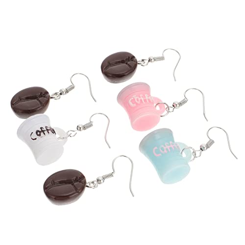 VERDANVERSE Kaffeebohnen Ohrringe Für Damen Symmetrische Kreative Ohrschmuck Leicht Zierlich Für Partys Und Alltag 3 Paar VERDANVERSE Kaffeebohnen Ohrringe Für Damen Symmetrische Kreative Ohrschmuck Leicht Zierlich Für Partys Und Alltag 3 Paar von VERDANVERSE
