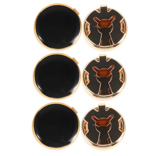 VERDANVERSE 3 Paare Zinklegierung Manschettenknöpfe Herren Hemdknopf Abdeckungen Formelle Anzug Accessoires für Hochzeit Business Anlässe und Smoking Hemden von VERDANVERSE