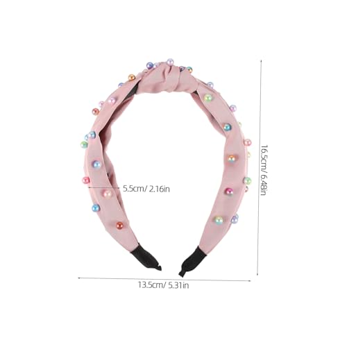 VERDANVERSE 3 Stück Teiliges Breit Geknotetes Haarband mit Bunten Imitationsperlen Leichtes Stirnband für Frauen und Mädchen Modisches Haar Accessoire für Alltag und Besondere Anlässe von VERDANVERSE