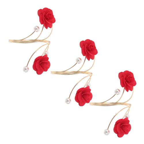 VERDANVERSE 3 Stück Teiliges Verstellbares Armreif für Damen Filigrane Metallblumen und Offenes Design Leichte Armspangen mit Floralen Details Vielseitig für Freizeit und Festliche Anlässe von VERDANVERSE