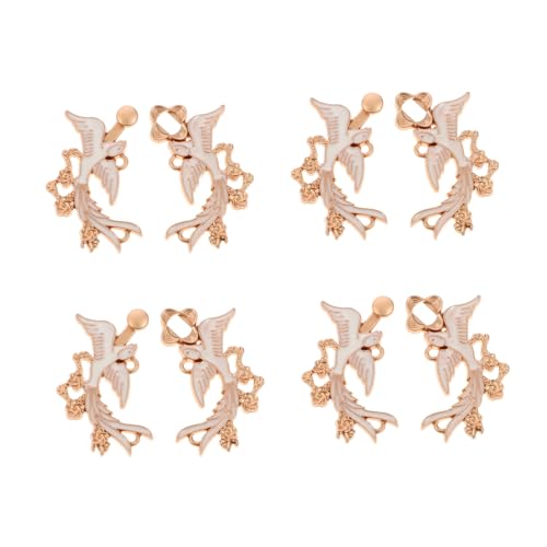 VERDANVERSE 4paare Metall Cardigan Clip Retro Pullover Verschluss Zinklegierung Chinesisch Cape Kragen Clip Für Umhänge Strickjacken von VERDANVERSE