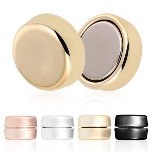 VERDANVERSE 4 Paare Magnetische Hijab Pins Farbige Magnetknöpfe Nadeln Sicherer Halt Für Kopftuch Damen Muslimische Schal Dekorationen Vielseitig Für Party Hochzeit Alltag von VERDANVERSE