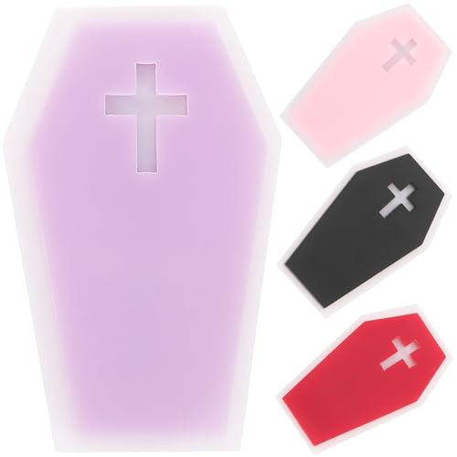 VERDANVERSE 4 Stck. Sarghaarclip Halloween Punk Sarg geformt Haarklammer mit haarschmuck Horror-Haar-Accessoires Sargförmige Haarspangen Haarspange in Sargform Horror-Haarspange Acryl VERDANVERSE 4 Stck. Sarghaarclip Halloween Punk Sarg geformt Haarklammer mit haarschmuck Horror-Haar-Accessoires Sargförmige Haarspangen Haarspange in Sargform Horror-Haarspange Acryl von VERDANVERSE