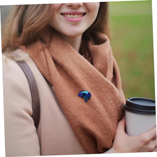 VERDANVERSE 4 Stück Cartoon Brustnadeln in Menschliches Gehirn Form Blaue Legierungs Brosche Detailreiche Anstecknadeln für Kleidung Frauen Modeaccessoire Geschenkidee von VERDANVERSE
