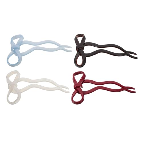 VERDANVERSE 4 Stück Französische Haarnadel französische Haarspange Haarbögen für Frauen Clip Haarspange mit Schleife Schleifen für Haarfrauen bogenförmiger Krallenclip Haarschleife Plastik VERDANVERSE 4 Stück Französische Haarnadel französische Haarspange Haarbögen für Frauen Clip Haarspange mit Schleife Schleifen für Haarfrauen bogenförmiger Krallenclip Haarschleife Plastik von VERDANVERSE