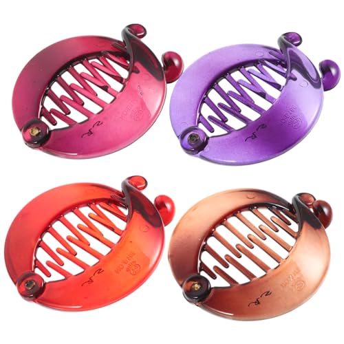 VERDANVERSE 4 Stück Teiliges Bananen Haarspangen für Frauen Hochwertige Haarklammern Rot Weinrot und Braun für Dickes Haar und Haaraccessoires für VERDANVERSE 4 Stück Teiliges Bananen Haarspangen für Frauen Hochwertige Haarklammern Rot Weinrot und Braun für Dickes Haar und Haaraccessoires für von VERDANVERSE