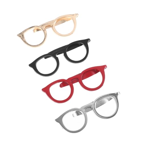 VERDANVERSE 4 Stück Teiliges Krawattenklammern für Herren aus Robustem Langlebig und Rostfrei Elegantes Design in Rot Gold Mattiert schwarz und Silber für Hochzeit Business und Party von VERDANVERSE