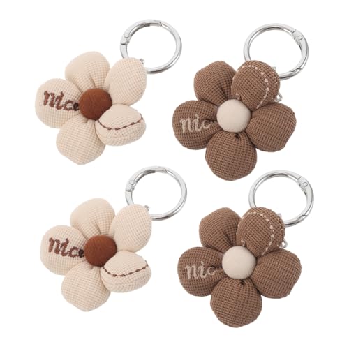 VERDANVERSE 4 Stück Teiliges Reise Hutclip mit Blütenmotiv Robuster Baumwoll Halter für Kappen Kompatibel für Taschen Rucksäcke und Gepäck Schützt vor Herunterfallen und Verformen von VERDANVERSE