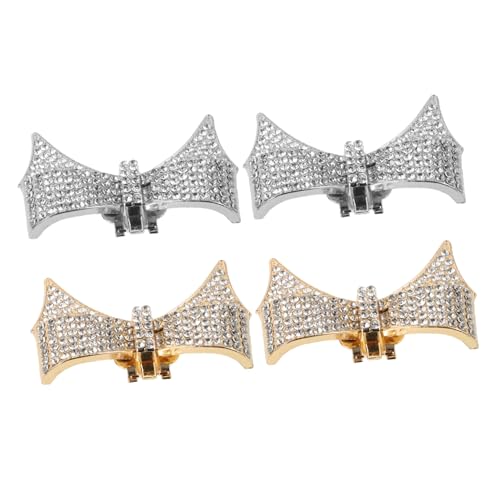 VERDANVERSE 4 Stück Teiliges Schuhclips in Schleifenform aus Abnehmbare Brautschuh accessoires Stilvolle Hochzeitsschmuck für High Heels Vielseitige Damenschuh dekoration für Partys und von VERDANVERSE