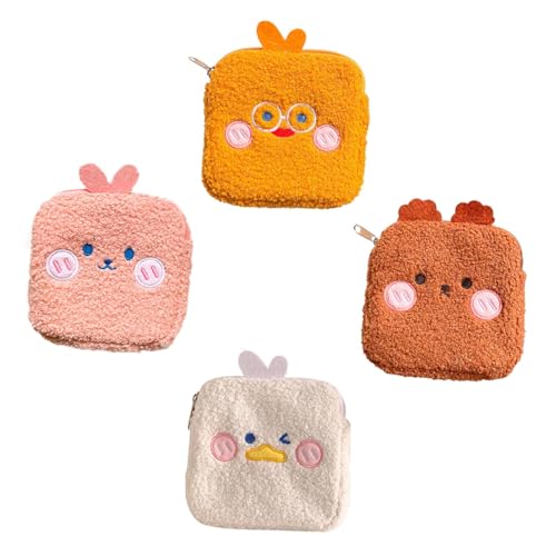 VERDANVERSE 4 Stück Tragbare Aufbewahrungstaschen für Damenhygieneartikel Mini Sanitary Napkin Bags Reisen und Outdoor Aktivitäten Zufällige Farbe Zufällige Farbe von VERDANVERSE