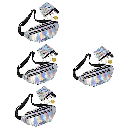 VERDANVERSE 4sätze Damen Bauchtasche Verstellbarer Gürtel Wasserdichtes Fanny Pack Mit Kleinem Geldbeutel Für Outdoor-aktivitäten Festivals Und von VERDANVERSE