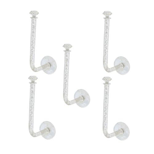 VERDANVERSE 5 Stück Scrunchie Halter Teilig Selbstklebend Wandmontage Bohren Großer Haarband Organizer für Damen Haarreifen Haarschmuck Flexibler Vertikaler und Horizontaler von VERDANVERSE