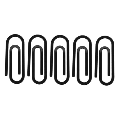 VERDANVERSE 5 Stück Teiliges Edelstahl Kartenhalter Geldklammern Design Schwarz Multifunktionale Metall Clips für Banknoten Kreditkarten Mini Büro Reiseorganisation von VERDANVERSE