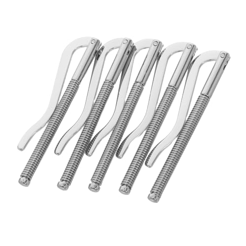 VERDANVERSE 5 Stück Vintage Geldklammer aus Metall mit Federmechanismus Robuster Clip für Bifold Geldbörsen und Kreditkartenhalter Ersatzclip für Sichere Karten Geldaufbewahrung von VERDANVERSE