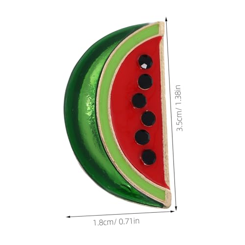 VERDANVERSE 5 Stück Wassermelonen broschen aus Legierung Kreative Modische Anstecknadeln als Cardigan clip und Kleidung Accessoire für Damen Niedliche Obst Dekoration für Alltag und Geschenk von VERDANVERSE