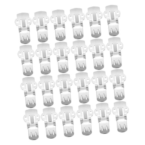 VERDANVERSE 50 Stück Teiliges Edelstahl Schuhklammern Flach zum Basteln Einfach zu Befestigen Rostfrei Leicht Tragbar für Schuhe und DIY schmuckdekoration von VERDANVERSE