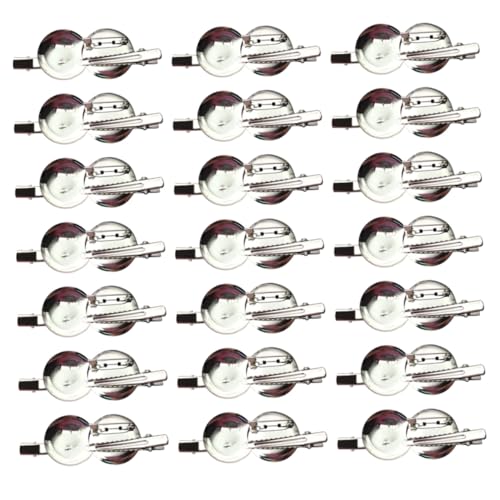 VERDANVERSE 50 Stück Teiliges Runde Broschen mit Clip Silberfarbene Anstecknadeln für Hemdkragen Vielseitige Kleidungsschmuck Broschen Stabile Metallnadeln für und Bastelbedarf von VERDANVERSE