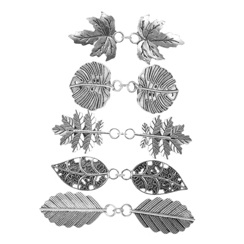 VERDANVERSE 5Stücke Damen Pullover Clips Vintage Cinch Clip für Kleider Strickjacken Schals Dekorative Broschen für Formelle Informelle Anlässe Retro Design von VERDANVERSE