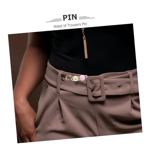 VERDANVERSE 6 Stück Broschen mit Künstlichen Perlen Anstecknadeln für Strickjacken und Schals Taillen und Hosengürtel Versteller Vielseitige Kleidungsklammern in Farben zur Dekoration und von VERDANVERSE