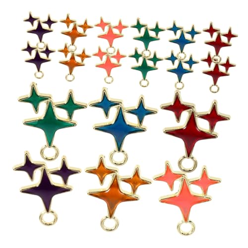 VERDANVERSE 60stücke Stern-charms Aus Legierung Für Schmuckherstellung Diy-anhänger Elegantes Vintage-finish Für Armbänder Ohrringe Schlüsselanhänger Und Bastelprojekte von VERDANVERSE