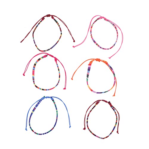VERDANVERSE 6stücke Geflochtenes Fußkettchen Für Damen Boho Strand-fußkettchen Verstellbare Sommer-fußkettchen Als Freundschafts-fußkettchen von VERDANVERSE