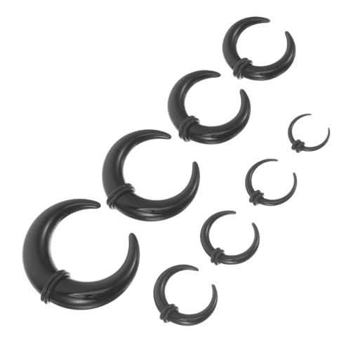 VERDANVERSE 8 Stück Teiliges Ohrpiercing aus Schwarzem U Förmige Spitze Hörmuschel Hautfreundlich Langlebig Geeignet für Körper und Aurikel Piercing von VERDANVERSE