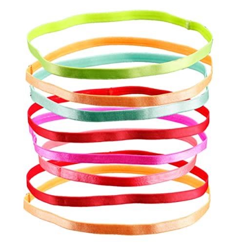 VERDANVERSE 8Stücke Elastische Sport Stirnbänder für Damen und Herren Rutschfestes Headwrap Candy Farben für Fitness Yoga und Outdoor Aktivitäten von VERDANVERSE