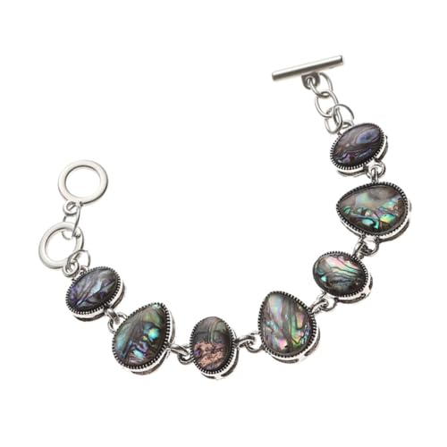 VERDANVERSE Abalone Muschel Armband Verstellbar mit Hakenverschluss Boho Stil Damen Schmuck Wrist Chain für Freundin Modisches Ethno Design VERDANVERSE Abalone Muschel Armband Verstellbar mit Hakenverschluss Boho Stil Damen Schmuck Wrist Chain für Freundin Modisches Ethno Design von VERDANVERSE