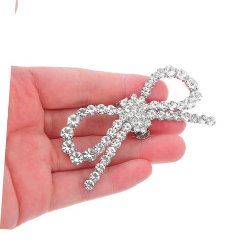 VERDANVERSE Abnehmbare Schleifen schuhclips mit Funkelnden Strasssteinen Elegante Hochzeitsschuh dekoration für Pumps Damen Vielseitige DIY schuhbroschen für High Heels Einfache Anbringung von VERDANVERSE