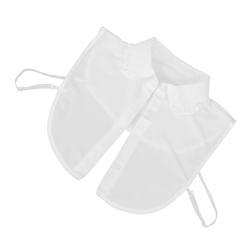 VERDANVERSE Abnehmbarer Damen Fake Kragen Weiß Spitzen Blusenkragen Dekorativer Blusenpullover Einsatz Leichter Eleganter Kragen für Pullover und Jacken von VERDANVERSE