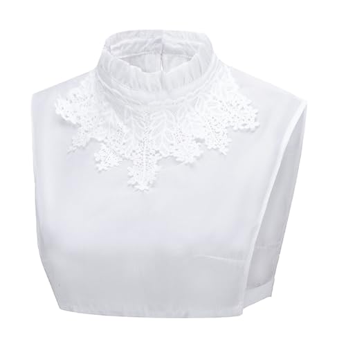 VERDANVERSE Abnehmbarer Fake Kragen Damen Leichter und Atmungsaktiver Falscher Hemdkragen Stylischer Blusenkragen Einsatz für Pullover Kleider und Jacken Modisches Damen Accessoire Vielseitig von VERDANVERSE