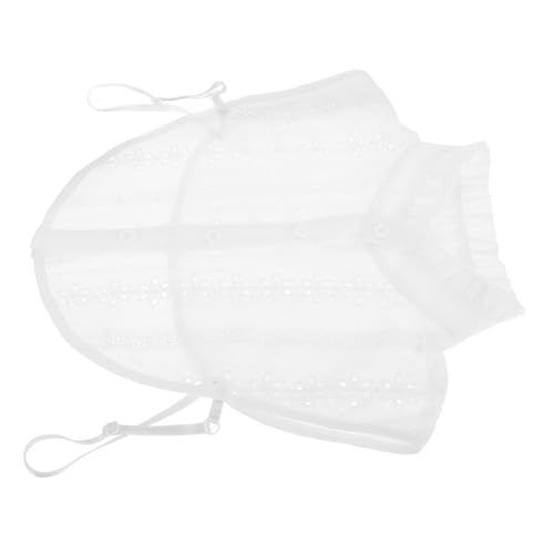 VERDANVERSE Abnehmbarer Fake Kragen für Damen Lotusblattkante Eleganter Modischer Blusen einsatz mit Rüschen Vielseitiger Stehkragen für Pullover Kleider und Jacken Herbst winter Accessoire von VERDANVERSE