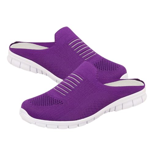 VERDANVERSE Atmungsaktive Damen Slip Schuhe Mesh Casual Sneaker Leicht rutschfeste Sohle Komfortable Freizeitschuhe für Alltag Reisen Arbeit von VERDANVERSE