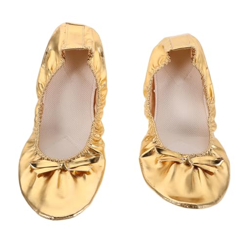 VERDANVERSE Tanzsportschuhe Mit Weicher Sohle Für Damen Ballettschuhe Für Bauchtanz Und Yoga Flache Gymnastikschuhe Mit Hochelastischer Sohle Für Zeitgenössischen Tanz von VERDANVERSE