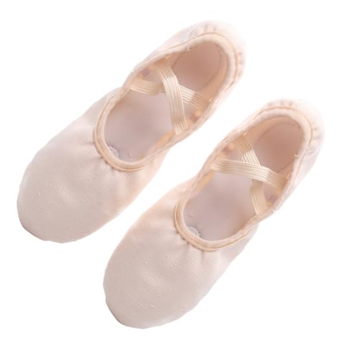 VERDANVERSE Ballettschuhe Elastisch Schnürsenkel Leichtes Weiches Yogaschuh Design mit Flexiblem Katzenpfoten Sohlenprofil rutschfest und für Erwachsene Rosa von VERDANVERSE