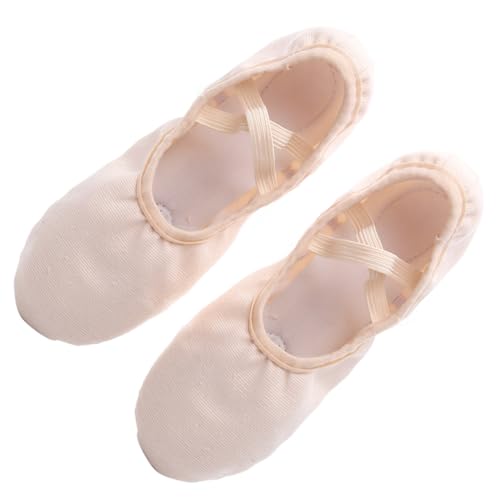 VERDANVERSE Ballettschuhe Schnürsenkel mit Elastischem rutschfest Weiche Sohlen Leichte Tanzschläppchen für Erwachsene Geeignet für Yoga Ballett und Modernes Tanzen von VERDANVERSE