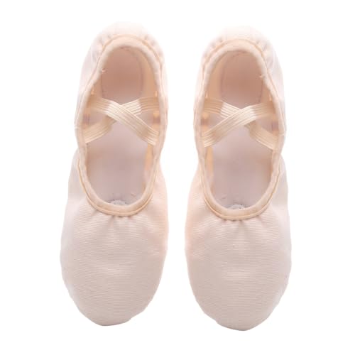 VERDANVERSE Ballettschuhe mit Elastischem Leichte Tanzschläppchen für Yoga und Ballett rutschfeste Softsohle Flexible Gymnastikschuhe für Mädchen und Erwachsene Rosa von VERDANVERSE