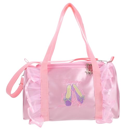 VERDANVERSE Balletttasche für Mädchen Satin Tanz Makeup Bag mit Geräumigem Innenfach und Eleganter Praktische Reisetasche für Tanzzubehör Handliche Aufbewahrungstasche für Ballerinas von VERDANVERSE
