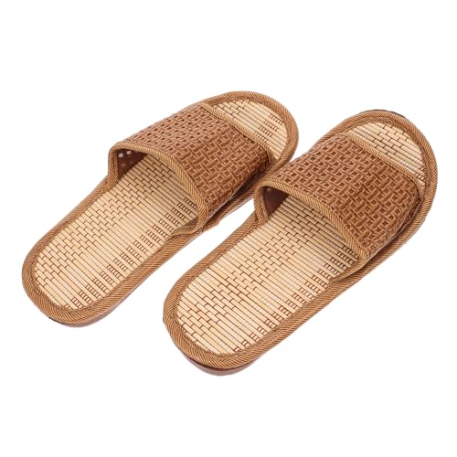 VERDANVERSE Bambussohlen Hausschuhe Sommer Sandalen Atmungsaktiv Rutschfest Umweltfreundlich Leicht Für Zuhause Alltag Unisex von VERDANVERSE