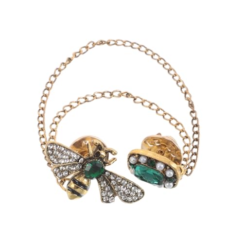 VERDANVERSE Bienenbrosche Vintage Mit Quastenketten Anstecknadel Für Damen Und Herren Brosche Für Hut Schal Krawatte Geburtstags-dating-party Accessoire von VERDANVERSE