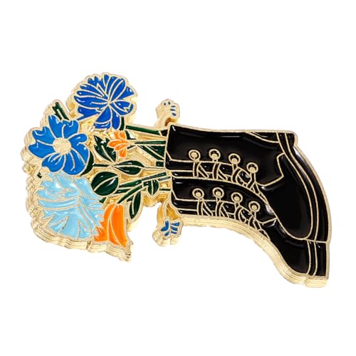 VERDANVERSE Blumen Brosche Stiefel Design Modische Anstecknadel für Damen und Mädchen Robuste Metall Broschennadel für Kleidung Vielseitiges Accessoire für Jacken Taschen Revers Geschenkidee von VERDANVERSE